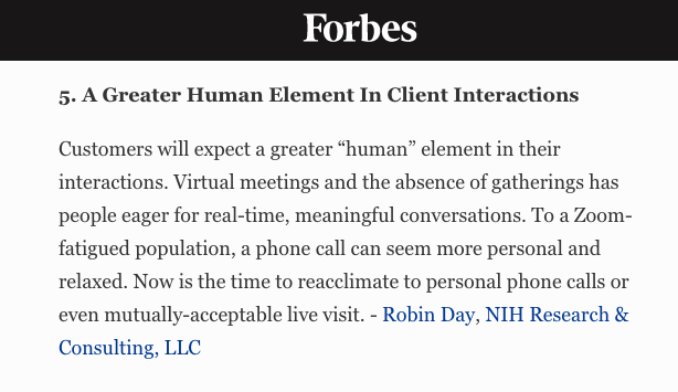 NIH Research & Consulting Robin Day Featured In Forbes 